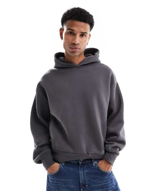 Bershka - Rechtvallende hoodie in grijs, 2 van 4