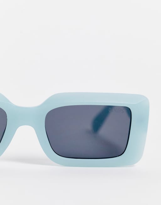 Blue store rectangle sunglasses