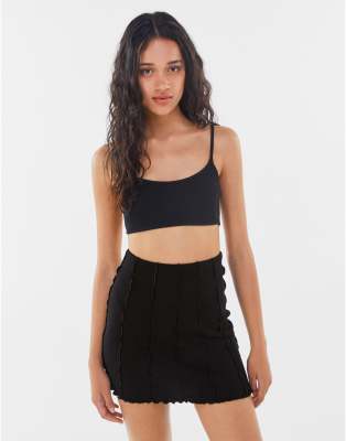 bershka black skirt