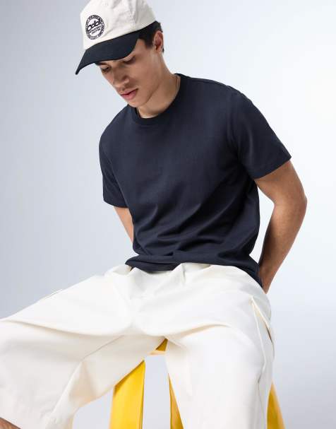 Bershka Regular fit t-shirt in blue - view 1