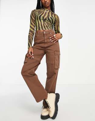 relaxed fit cargo pants women's