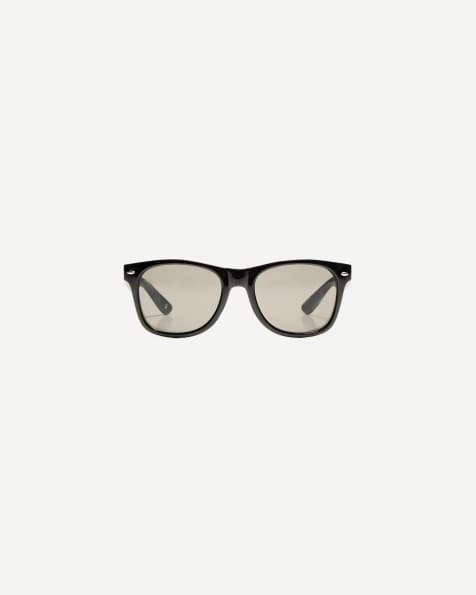 Bershka resin sunglasses in black - view 1