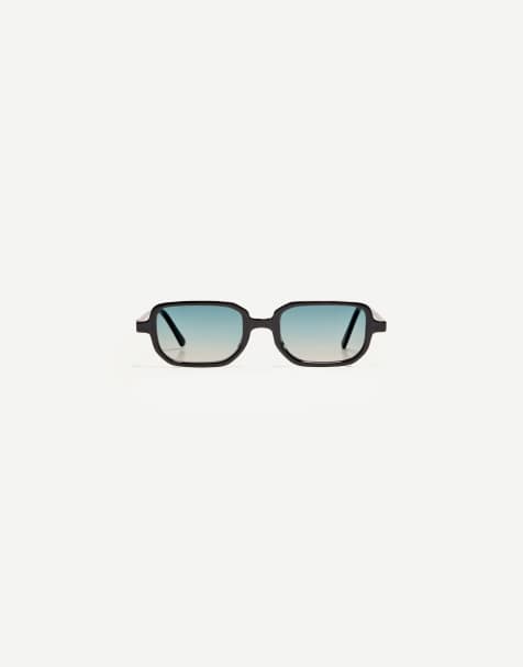 Bershka resin sunglasses in black - view 1