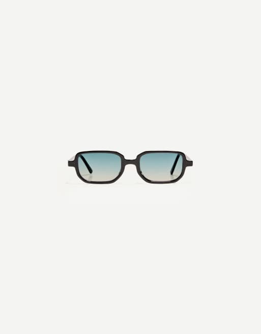 Bershka resin sunglasses in black