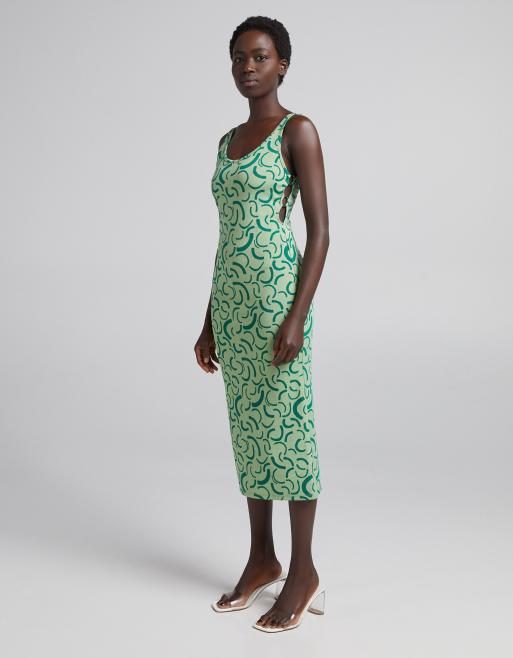 Bershka midi dress store