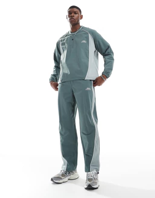 Bershka retro sport panelled set