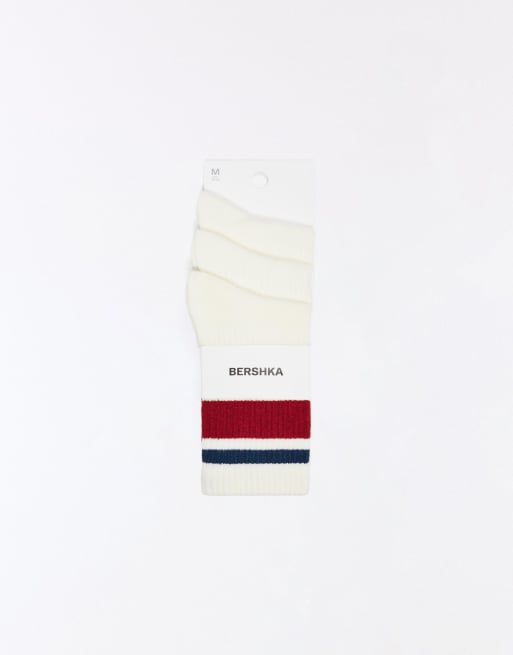 Bershka – Retro – Vitt set med strumpor, 2 av 3