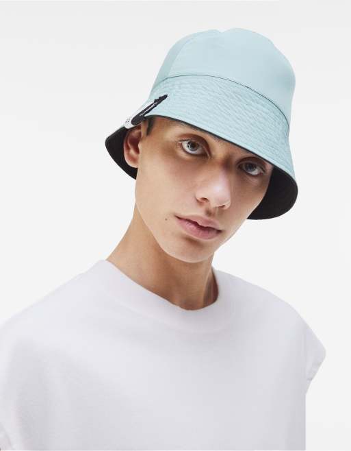 Bershka reversible bucket hat in black ASOS