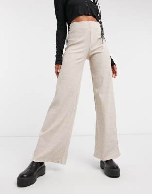 ecru flared jeans