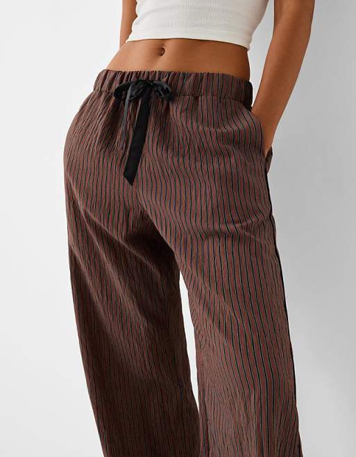 New Ribbon embossed elastic waist wide leg pants New Ribbon embossed elastic waist wide leg pants