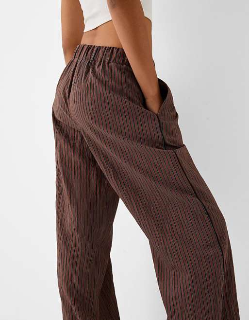 New Ribbon embossed elastic waist wide leg pants New Ribbon embossed elastic waist wide leg pants