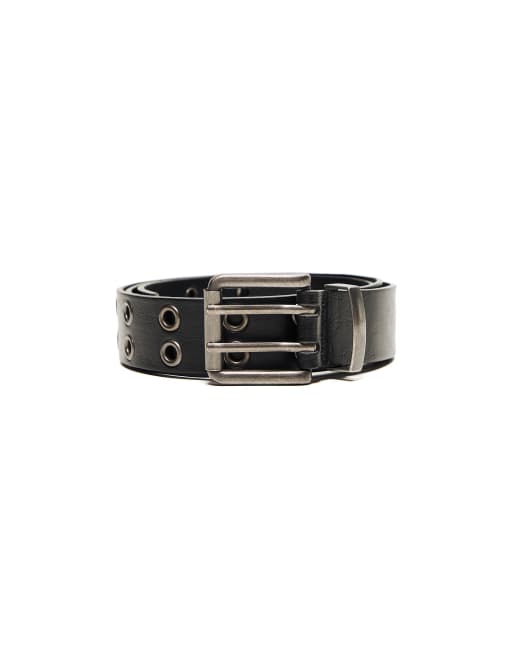 Bershka - Riem met brede oogjes in zwart, 4 van 4
