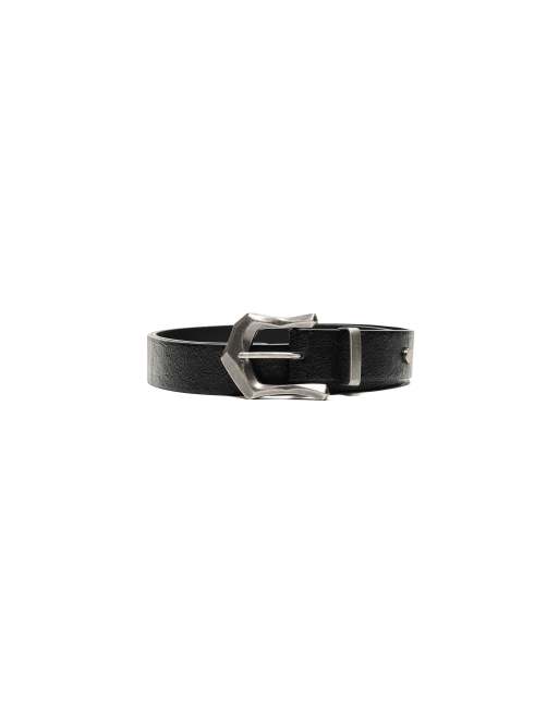 Bershka riem met gesp in zwart, 4 van 4