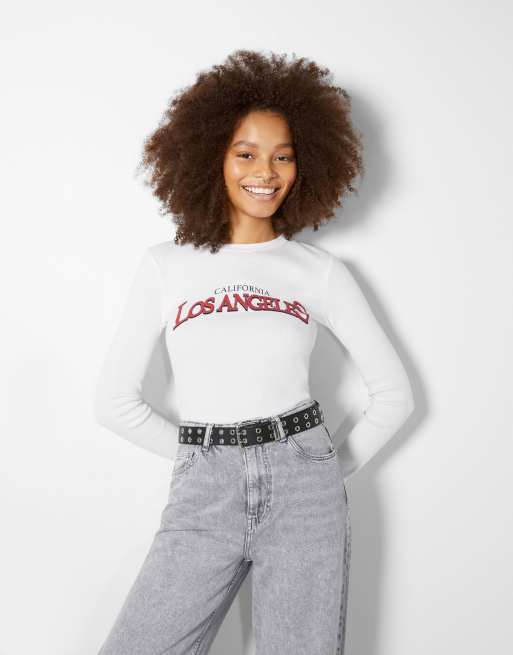 Bershka - Riem van imitatieleer met oogjes in zwart, 3 van 3