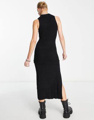 midi dress with cut out sides bershka