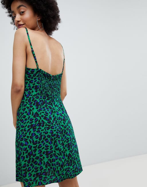 Robe leopard bershka hot sale