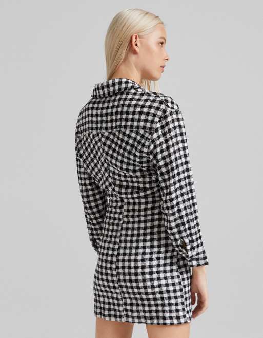 Bershka robe a carreaux hotsell