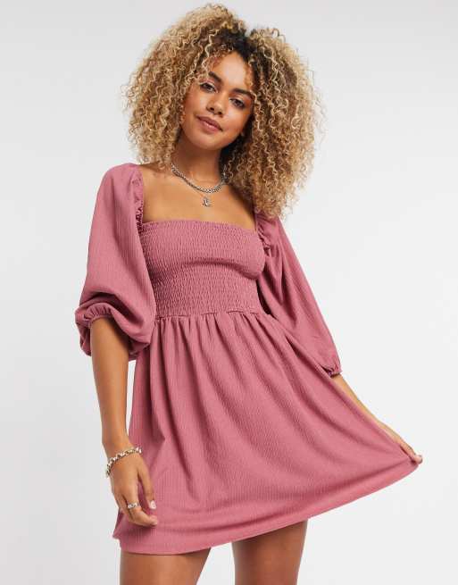 Robe rose 2024 bershka