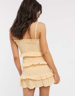 bershka robe jaune