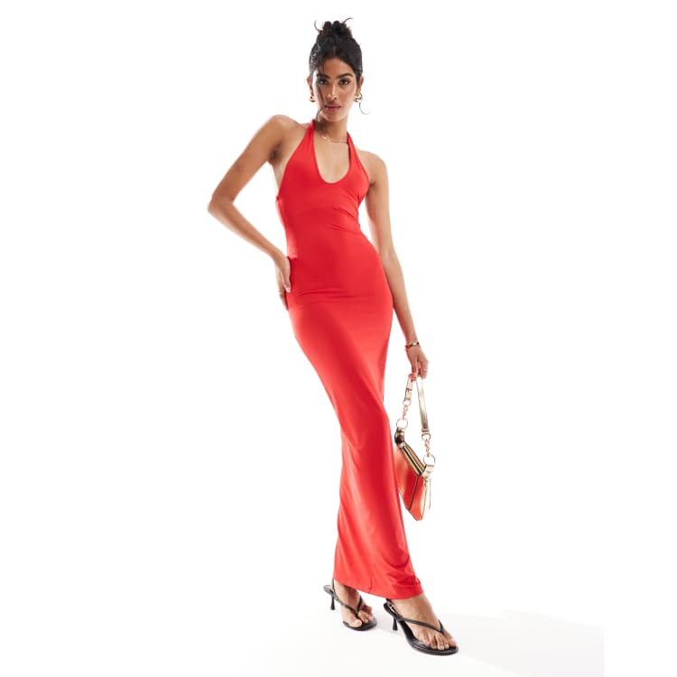 Robe Bodycon DO & BE Rouge Et Rose - Taille L, Sans Manches, Neuve Avec étiquettes