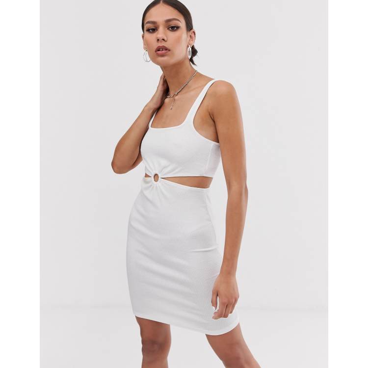 Robe discount bershka blanche