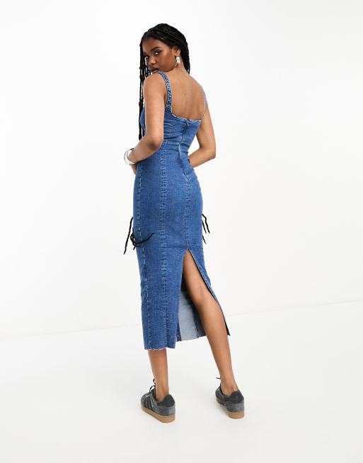 Robe en jean online bershka