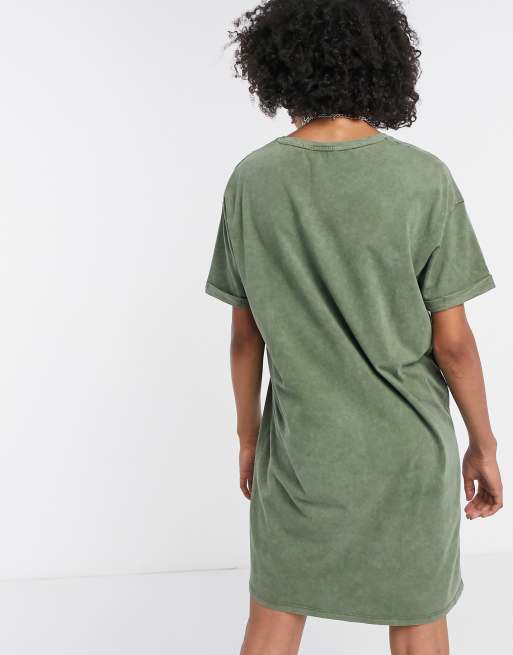 Robe t shirt kaki sale