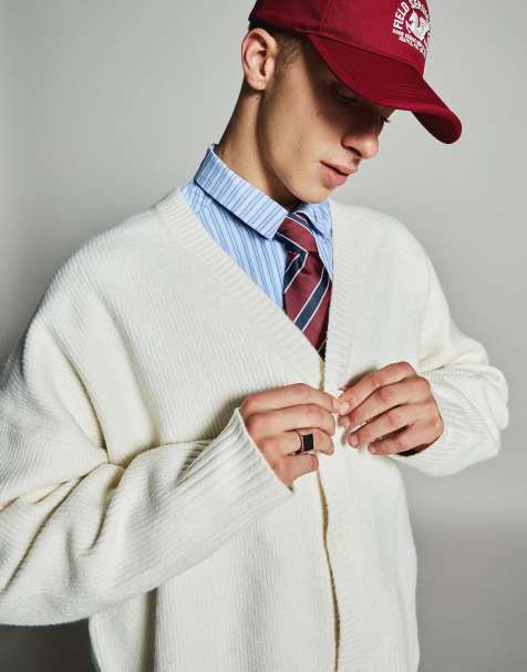 Bershka – Röd, randig slips - view 1