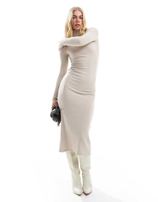 Turtleneck bodycon hot sale maxi dress