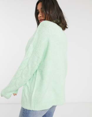 mint knit sweater