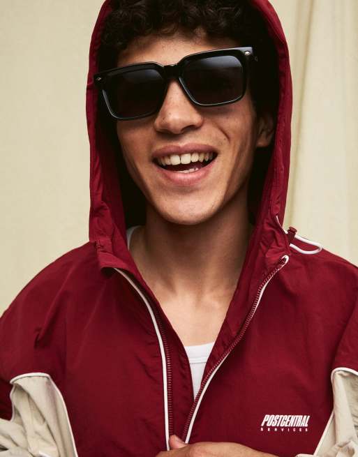 Bershka – Rote Windjacke mit Kapuze, 4 von 4