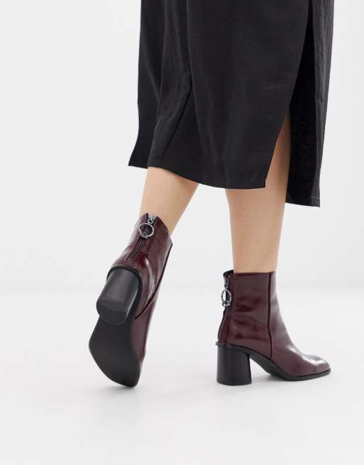 Bershka round 2025 heel boot