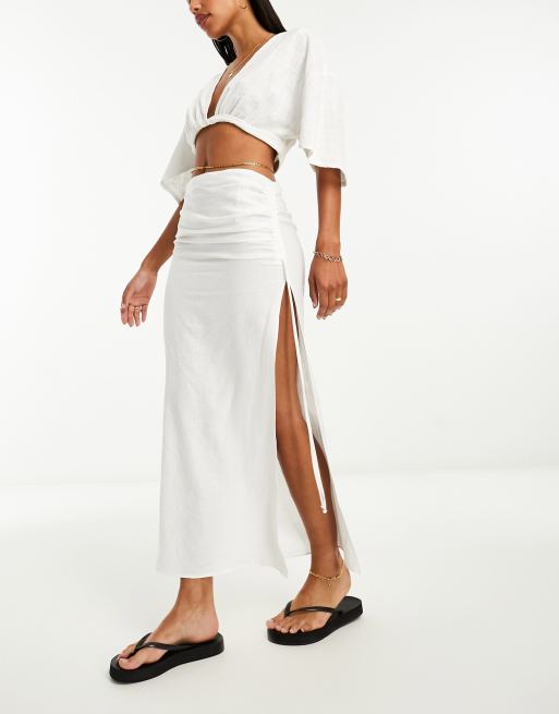 Bershka jupe blanche new arrivals