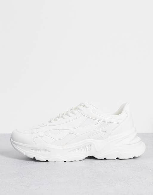 Bershka runner sneakers in white | ASOS