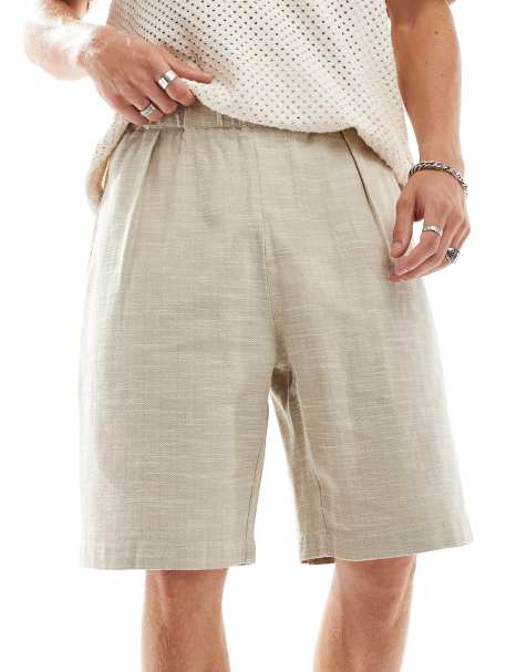 Bershka rustic short in sand - view 1