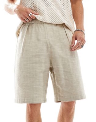 rustic shorts in sand-Neutral