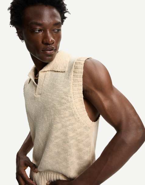 Bershka - Rustiek hemdje met polokraag in beige - view 1