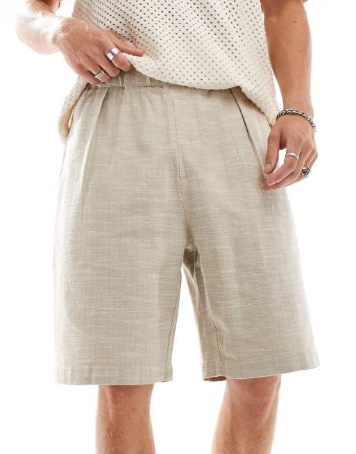 Bershka - Rustieke short in beige