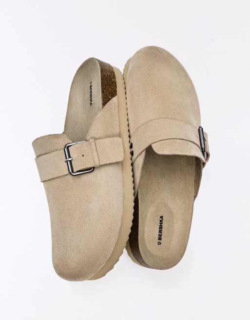 Bershka - Sabots avec boucle - Beige, 2 de 4