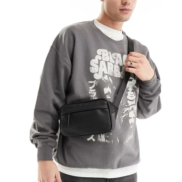 Bershka Sac bandouliere a fermeture eclair Noir ClassicfuncenterShops