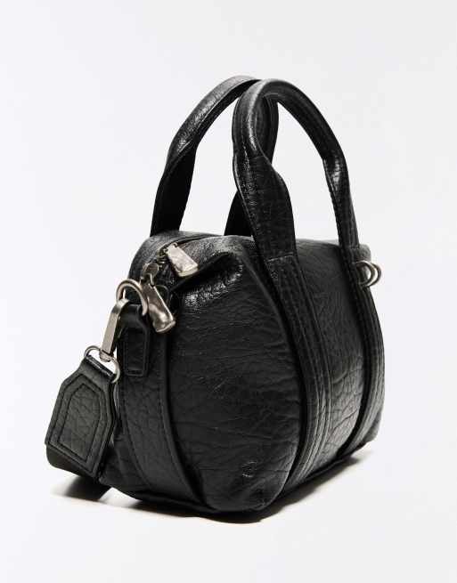 Bershka sac bandoulière bowling effet cuir noir, 2 de 5