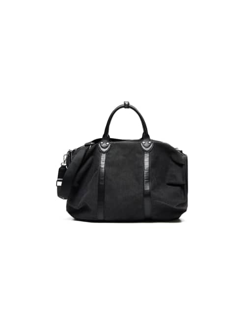 Bershka sac de voyage tissé noir, 5 de 5