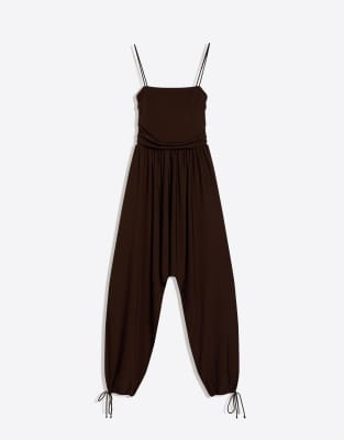 Sarouel - Jumpsuit in Braun Braun S