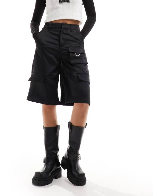 Satin on sale cargo shorts