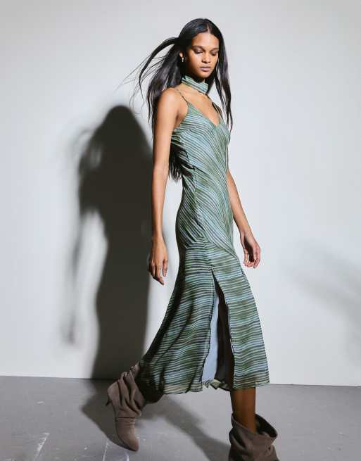 bershka green dress One In A Million Sage Green Floral Mini Dress  Shop the Mint