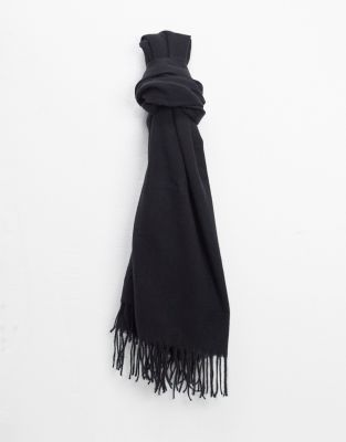 Bershka scarf in black