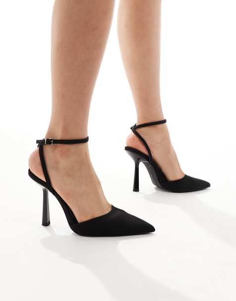 Bershka - Scarpe con tacco a spillo a punta nere - view 1