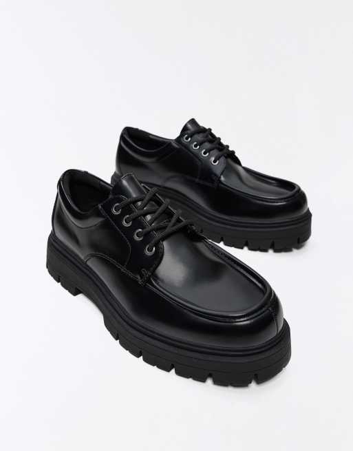 Bershka scarpe derby nere, 4 di 7