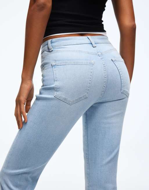 Bershka – Schlagjeans in Hellblau, 2 von 4