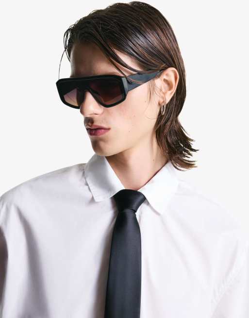Bershka – Schlichte Krawatte in Schwarz, 2 von 3